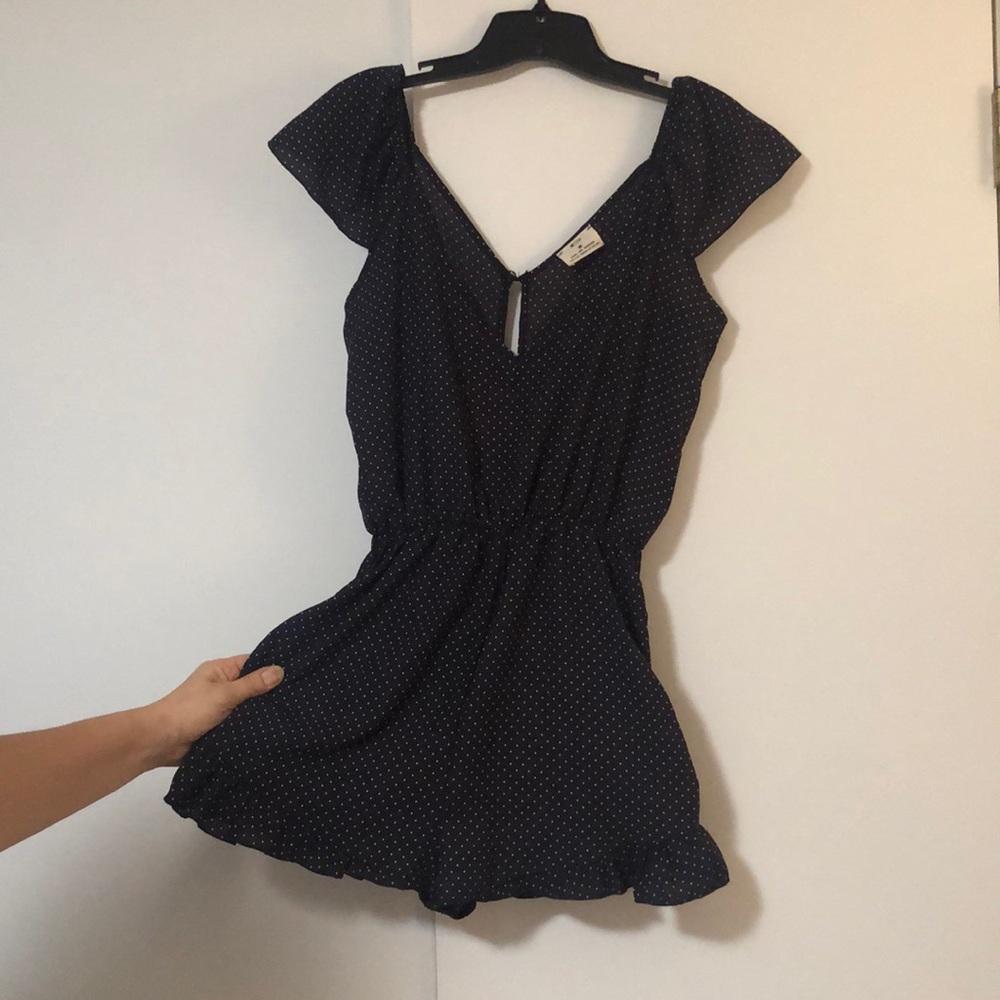 Polka dot cute romper